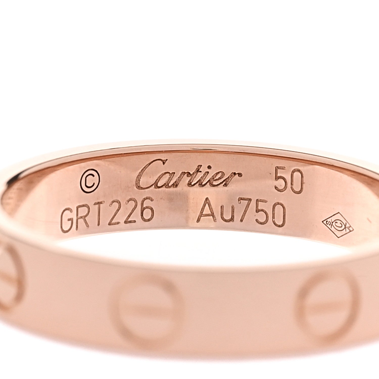 Cartier 18K Pink Gold 3.5mm LOVE Wedding Band Ring 50 5.25 50/5.25 4 of 4