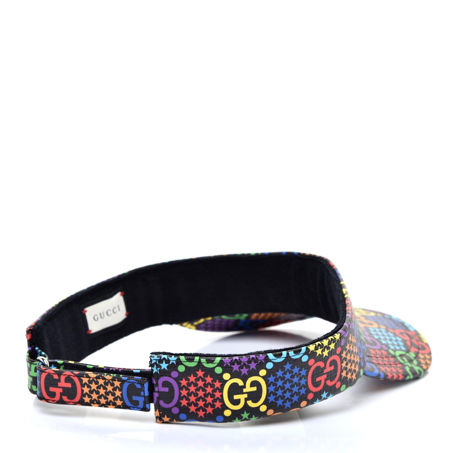 Gucci GG Supreme Monogram Psychedelic Izzy Visor L Black Multicolor 5 of 8