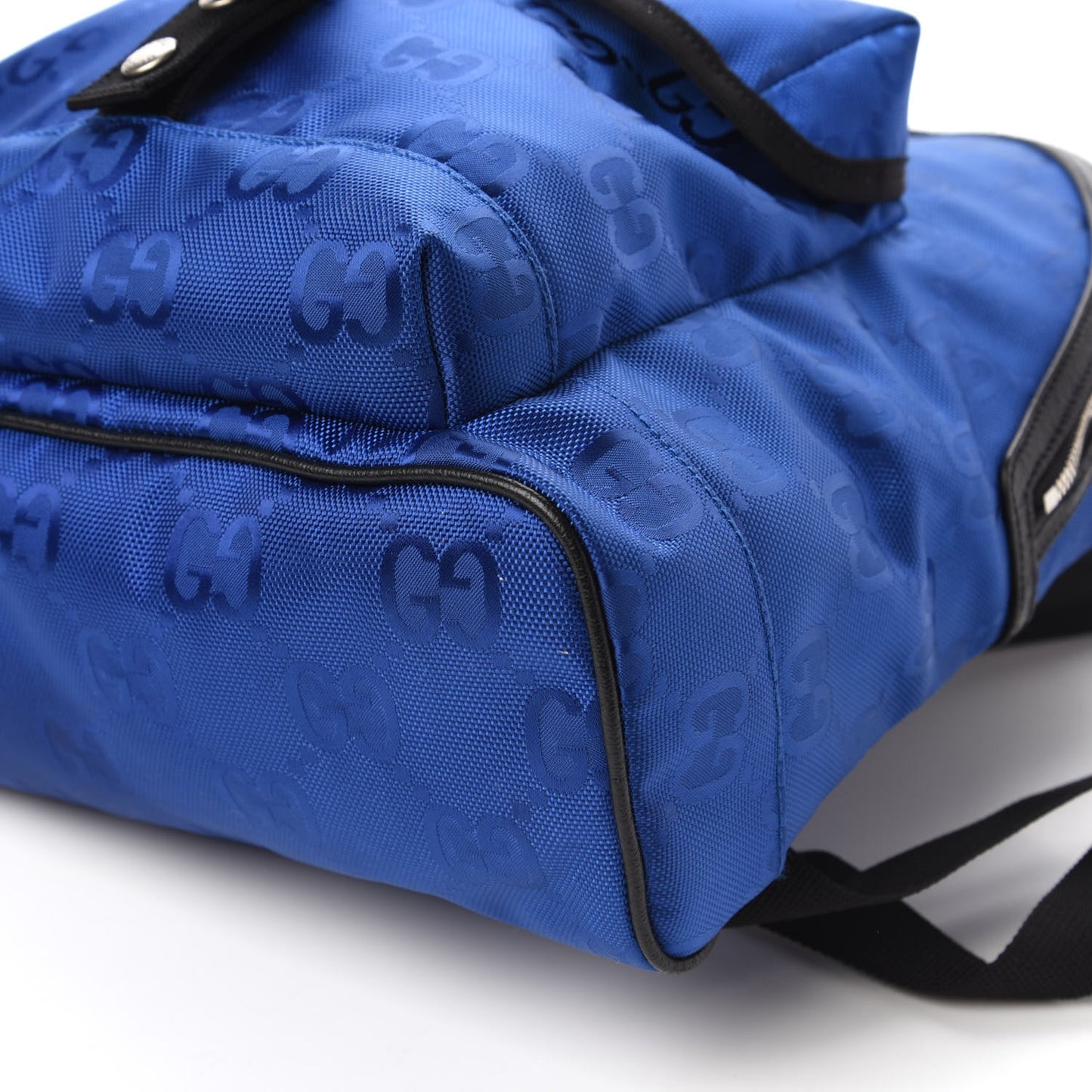 Econyl Nylon Monogram Off The Grid Backpack Guilted Blue Black