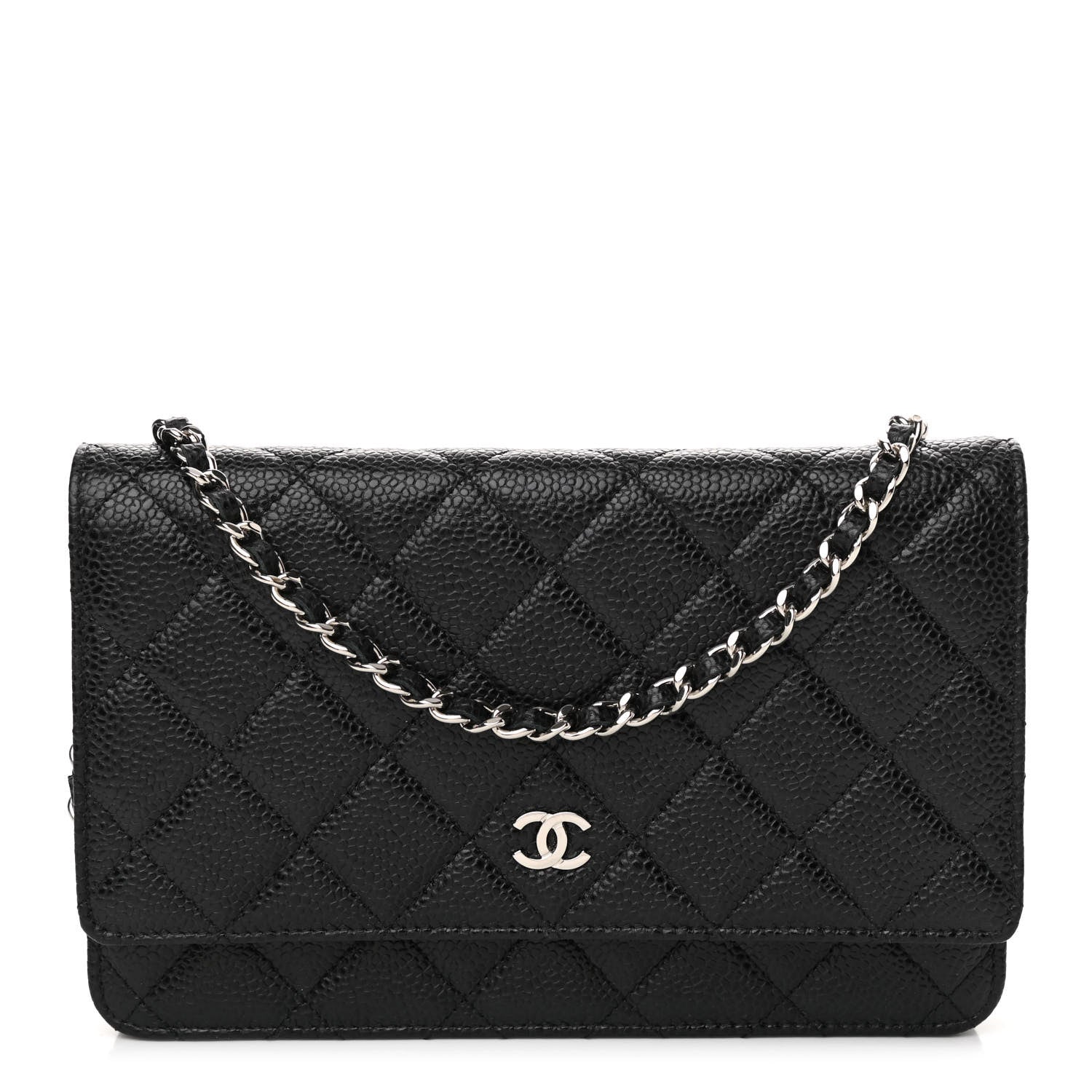 Chanel Caviar Quilted Wallet On Chain WOC Black 1 of 11