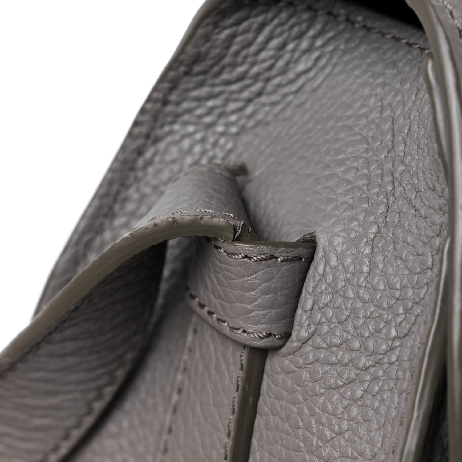 Chloe Calfskin Mini Marcie Round Crossbody Bag Cashmere Grey 9 of 11