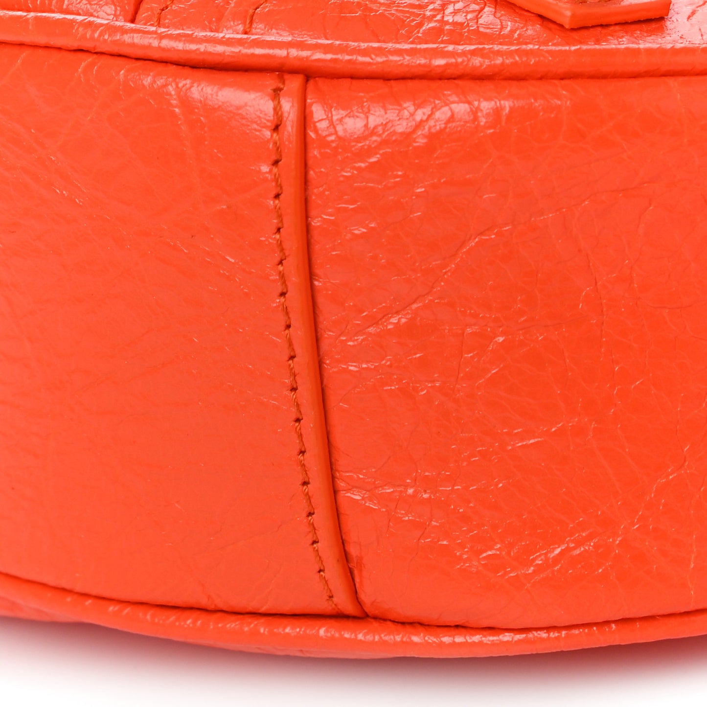 Agneau Arena Le Cagole Shoulder Bag XS Orange