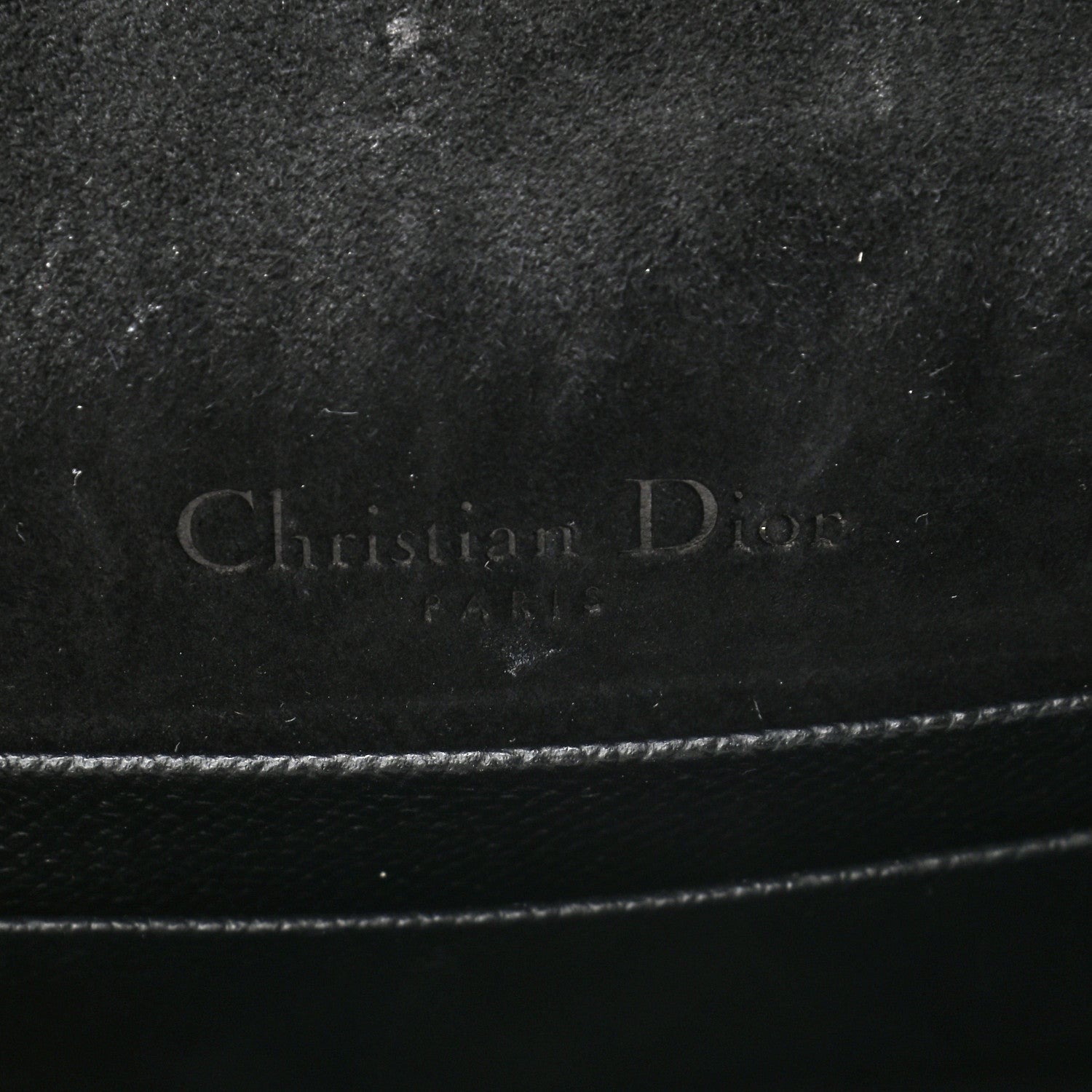 Christian Dior Grained Calfskin Saddle Belt Bag Black 6 of 9