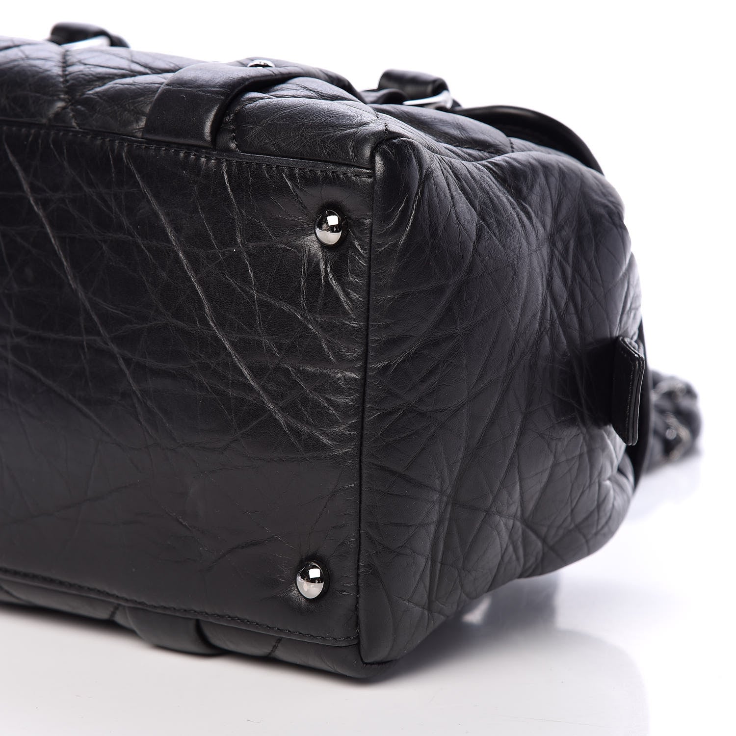 Chanel Distressed Lambskin Lady Braid Flap Tote Black 7 of 10