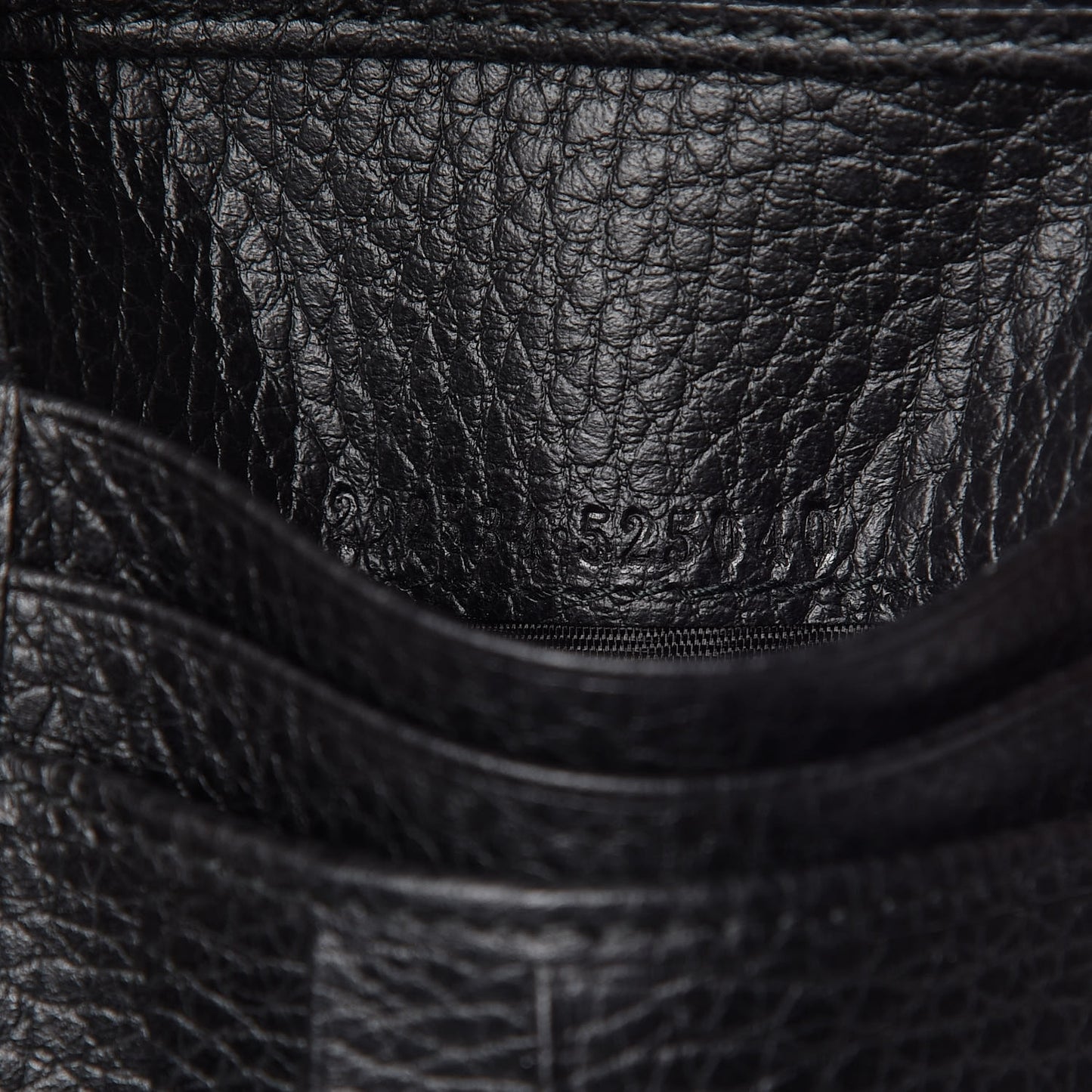 Dollar Calfskin Bi-Fold Wallet Black