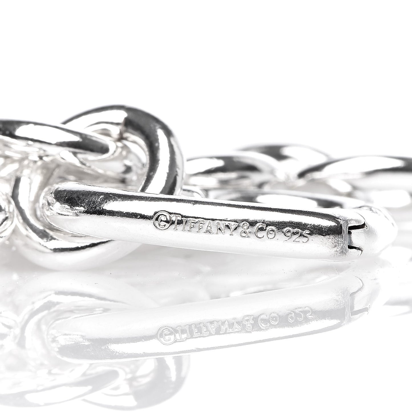Sterling Silver Open Heart Clasp Bracelet