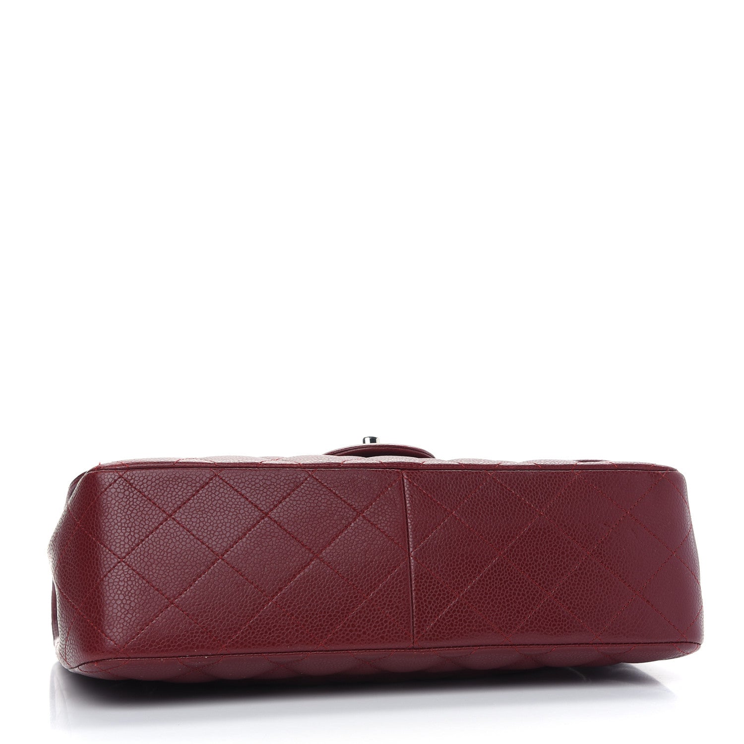 Chanel Caviar Quilted Jumbo Double Flap Dark Red 4 of 11