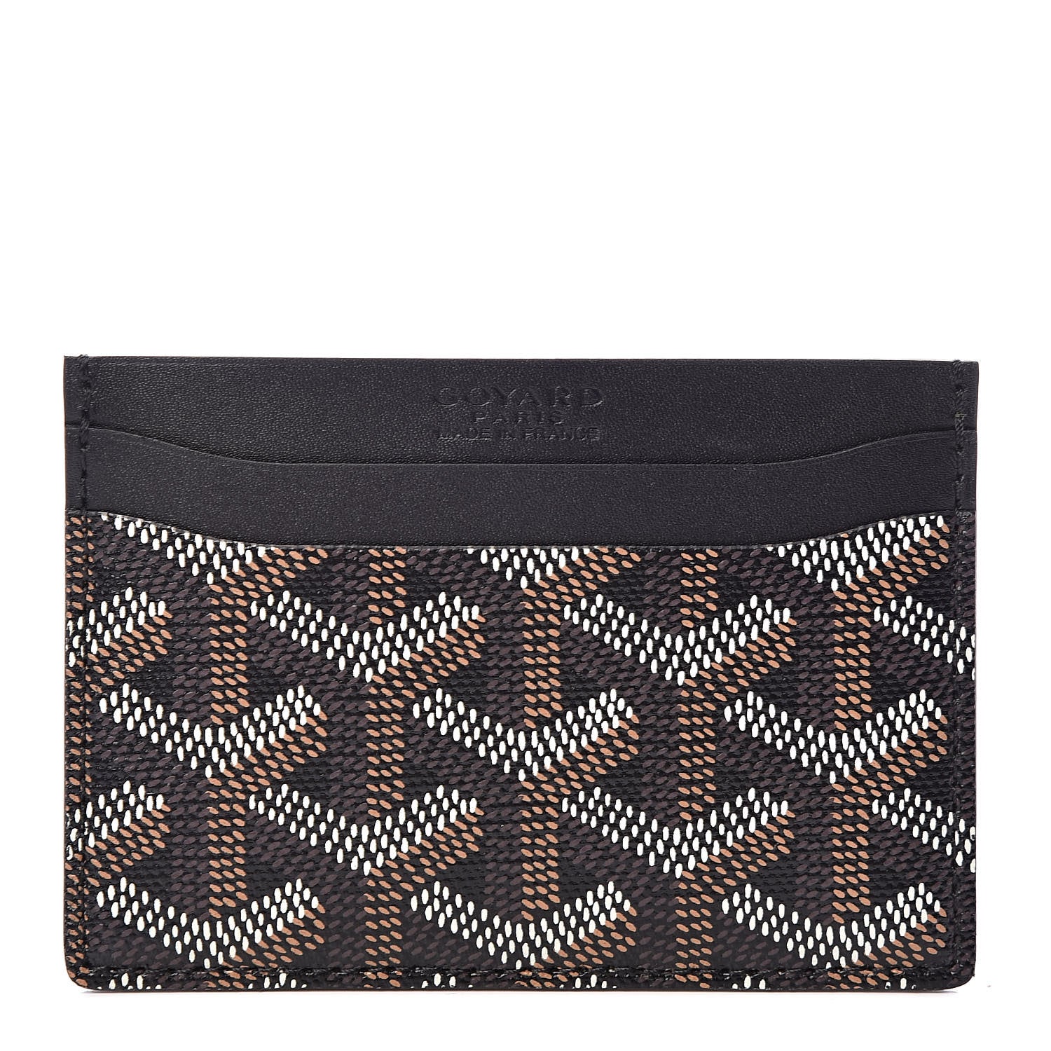 Goyard Goyardine Saint Sulpice Card Holder Black 1 of 7