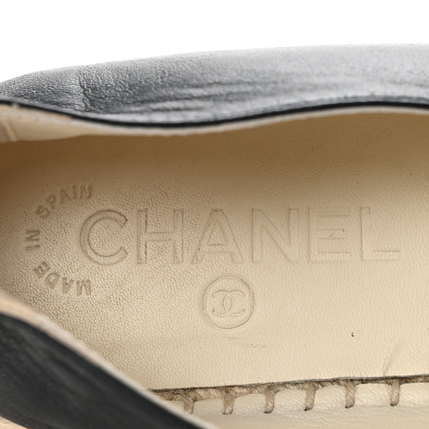 Lambskin CC Espadrilles 39 Black