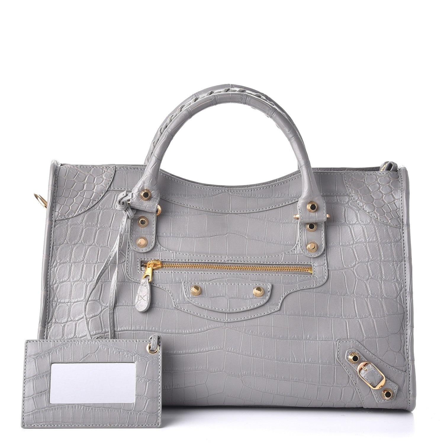 Balenciaga Crocodile City Gris Pyrit 1 of 11