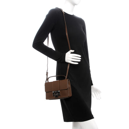 Jimmy Choo Pebbled Calfskin Rebel Crossbody Bag Brown 2 of 9