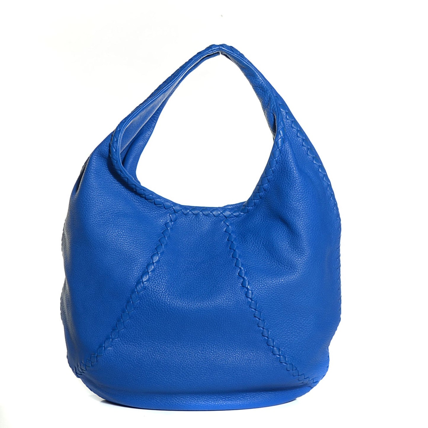 Cervo Deerskin Large Hobo Signal Blue