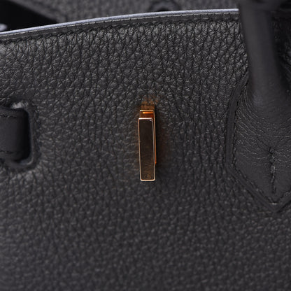 Hermes Togo Birkin 25 Black 27 of 34