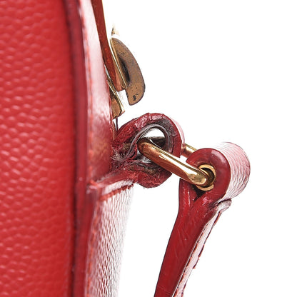 Saint Laurent Grain De Poudre Small Classic Monogram Camera Bag New Red 8 of 9
