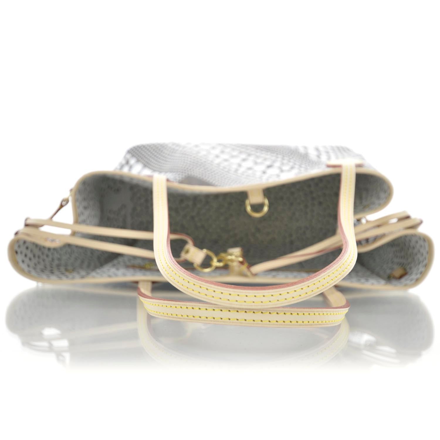 Louis Vuitton Monogram Kusama Waves Neverfull MM White 6 of 10