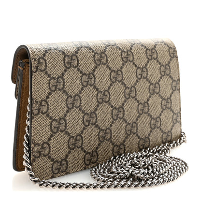 Gucci GG Supreme Monogram Super Mini Dionysus Shoulder Bag Taupe 3 of 10