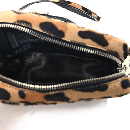 Prada Calf Hair Leopard Print Crossbody Camera Bag Miele Moro 5 of 9