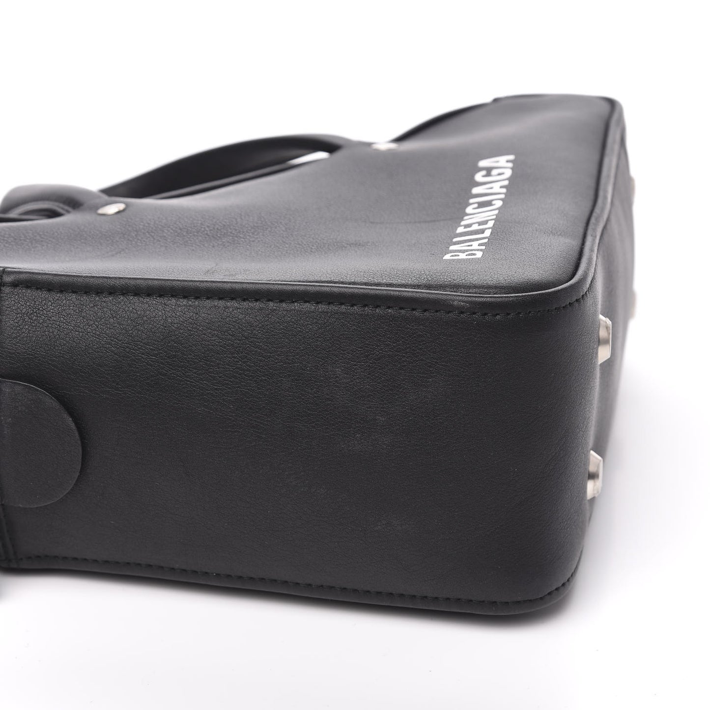 Calfskin S Triangle Duffle Black