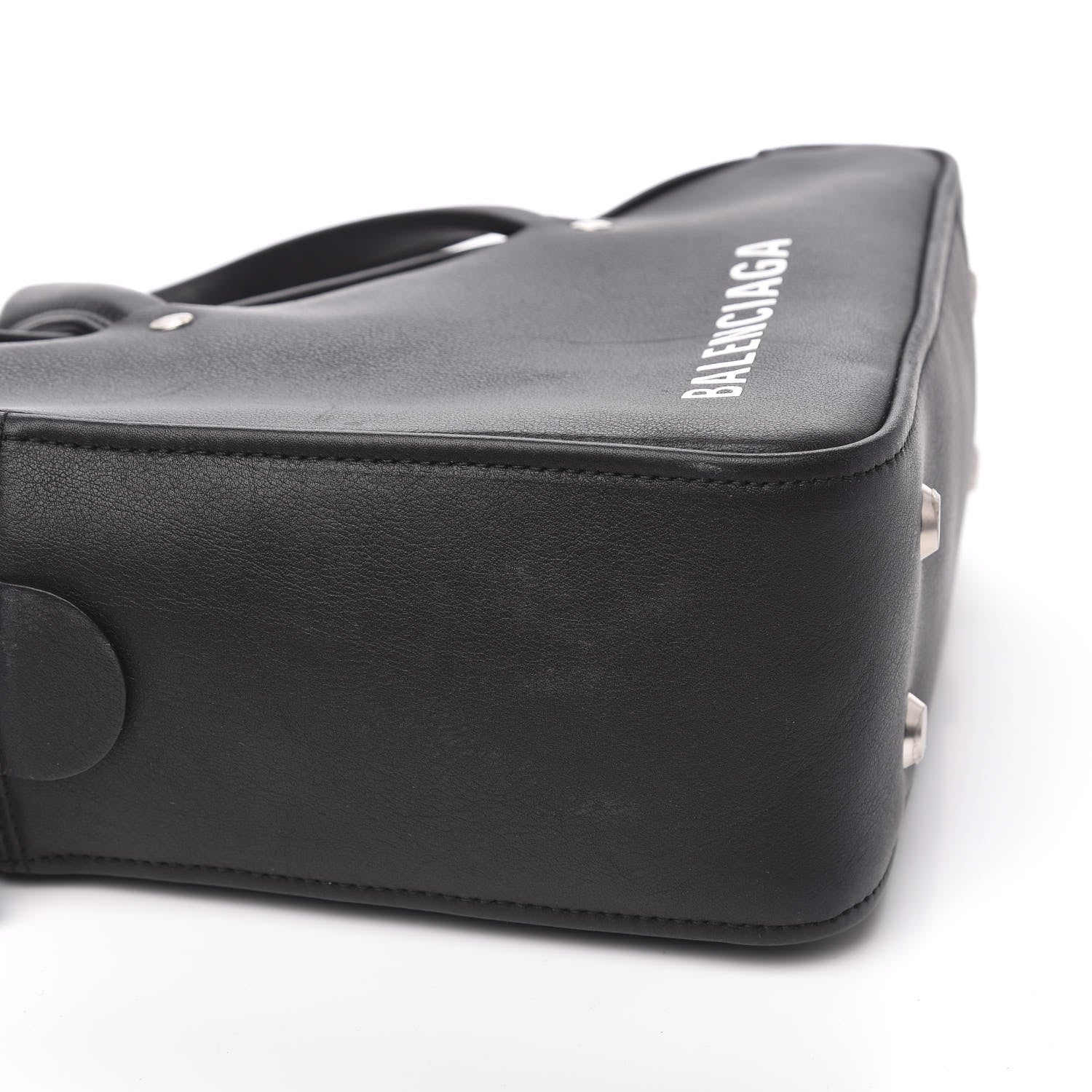 Balenciaga Calfskin S Triangle Duffle Black 10 of 11