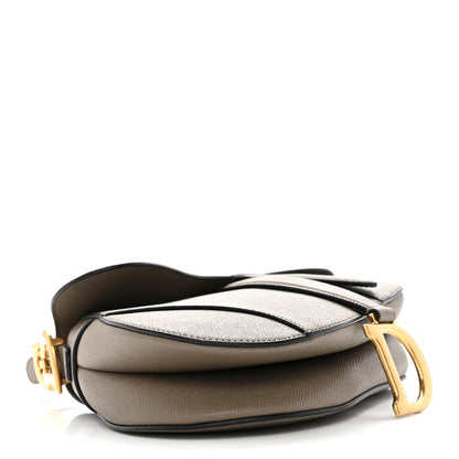 Christian Dior Grained Calfskin Saddle Bag With Strap Clay Green 4 of 12