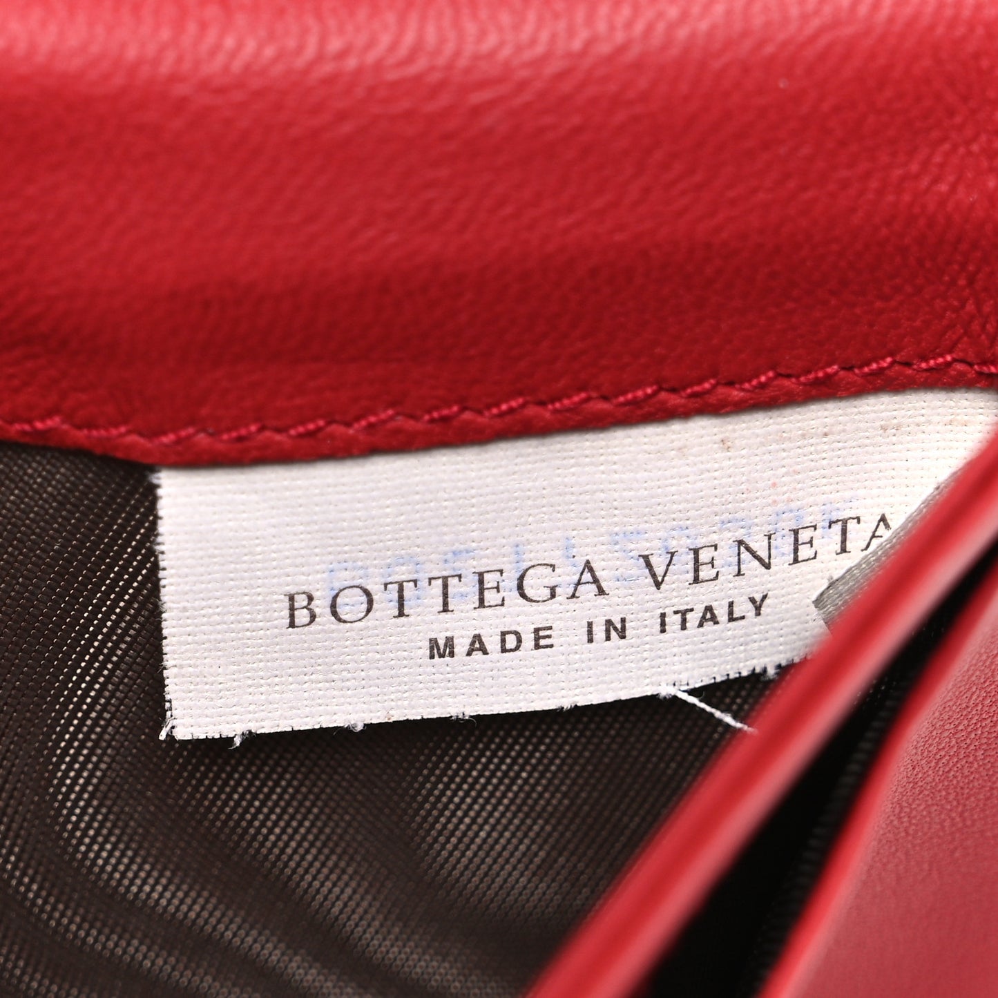 Nappa Intrecciato Continental Wallet Red