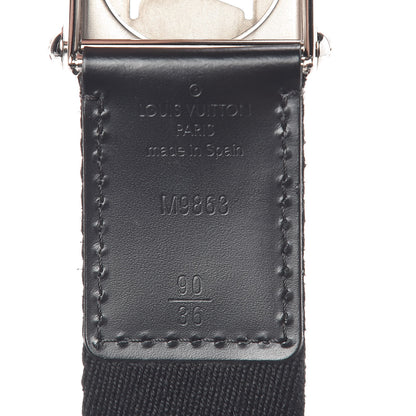 Louis Vuitton Canvas Monogram LV Cut Belt 90 36 Black 4 of 6