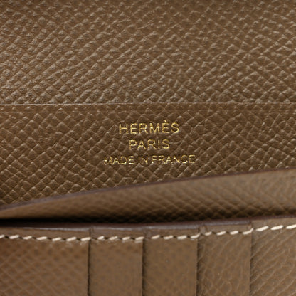 Hermes Epsom Bearn Compact Wallet Etoupe 6 of 10