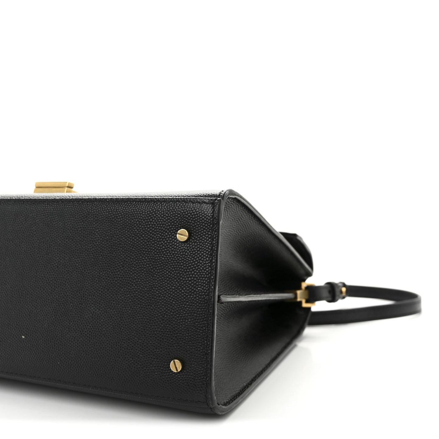 Grain de Poudre Medium Classic Monogram Cassandra Top Handle Black