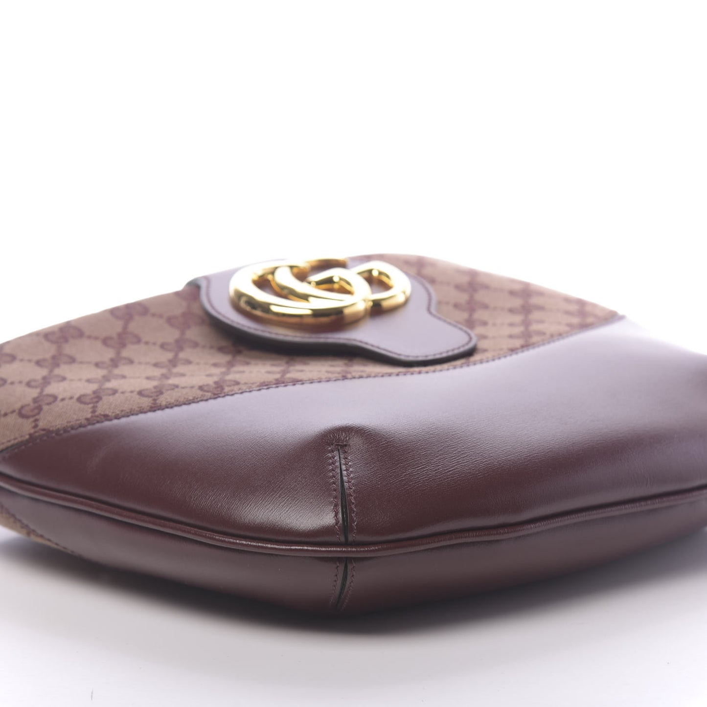 GG Monogram Calfskin Medium Arli Shoulder Bag Sahara Rubino Chardonnay