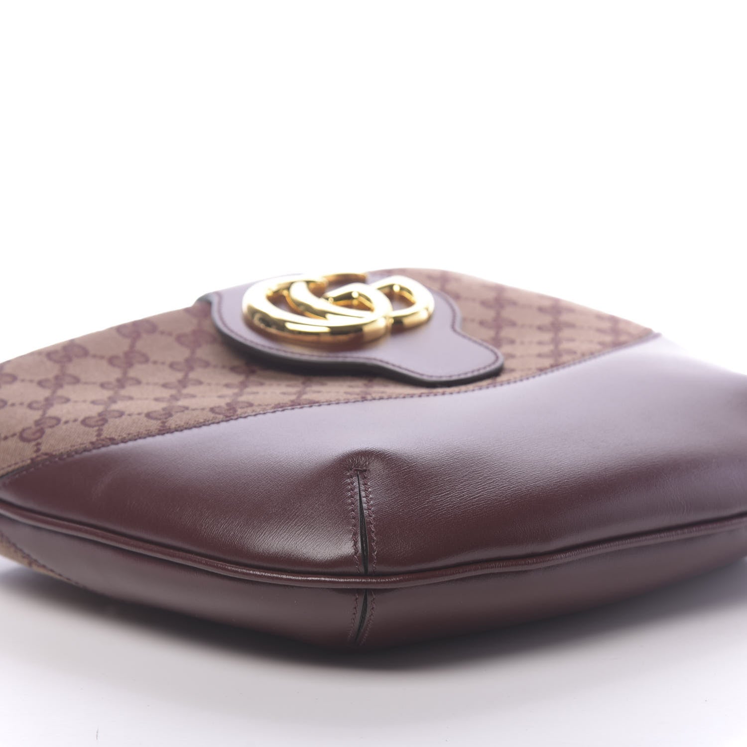 Gucci GG Monogram Calfskin Medium Arli Shoulder Bag Sahara Rubino Chardonnay 8 of 10