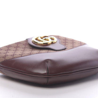 Gucci GG Monogram Calfskin Medium Arli Shoulder Bag Sahara Rubino Chardonnay 8 of 10