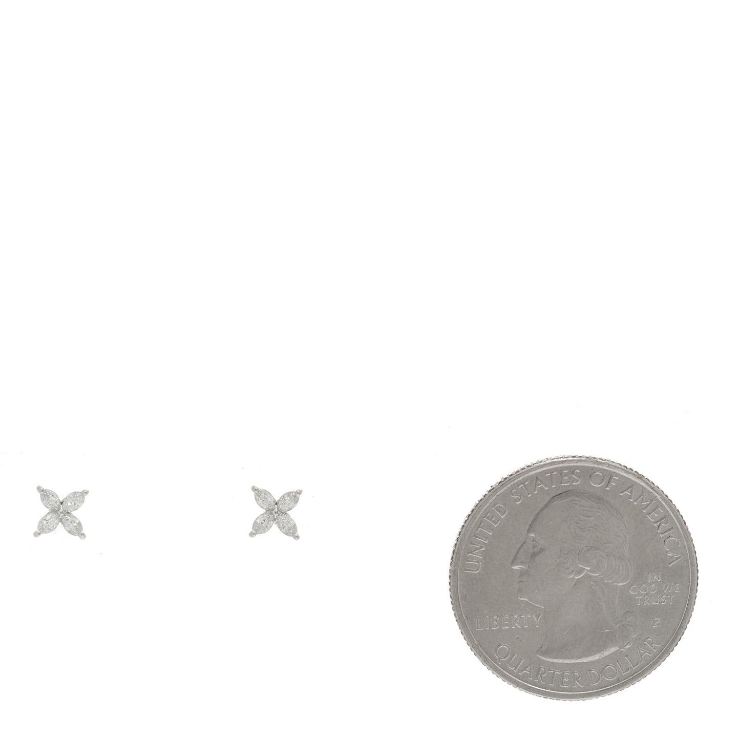 Platinum Diamond .19ct Mini Victoria Earrings