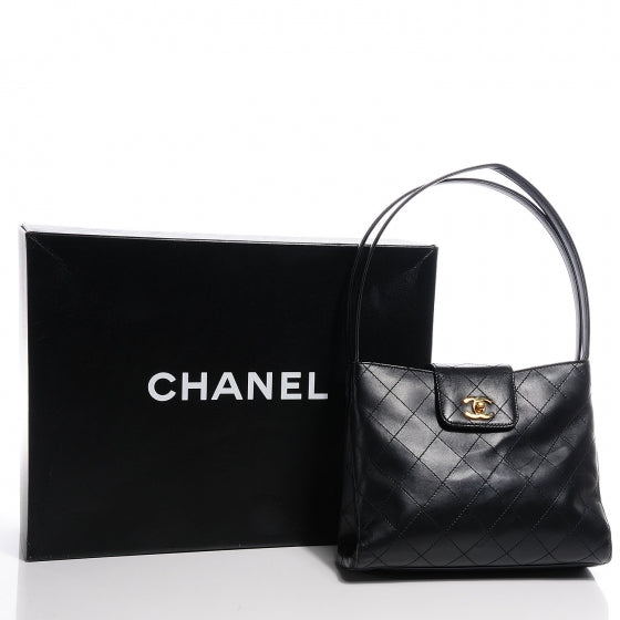 Chanel Lambskin Diamond Stitch Shoulder Bag Black 6 of 11