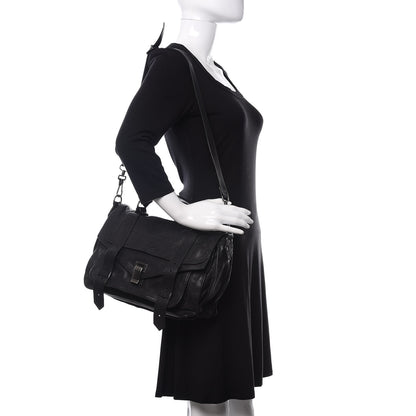 Proenza Schouler Lambskin Medium PS1 Satchel Black 2 of 9
