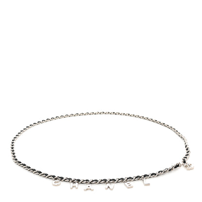 Chanel Lambskin Chain Logo Belt Black Gold 1 of 4