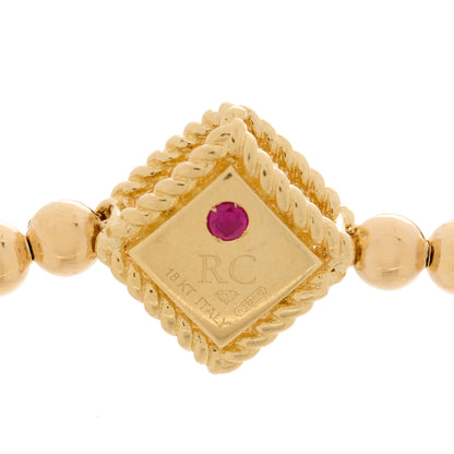 Roberto Coin 18K Yellow Gold Diamond Palazzo Ducale Station Stretch Bracelet 3 of 3