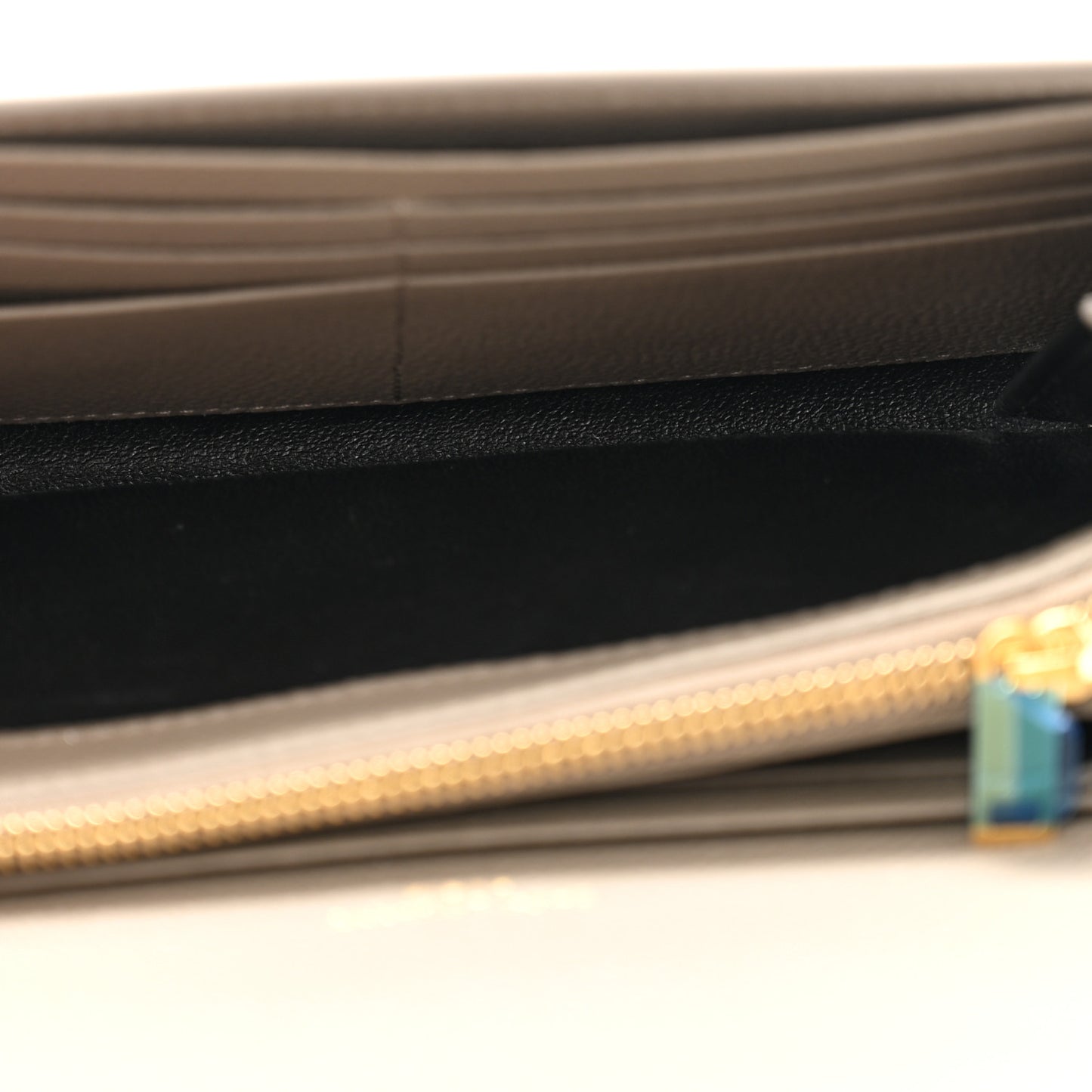 Grained Calfskin Monogram Large Flap Wallet Earth