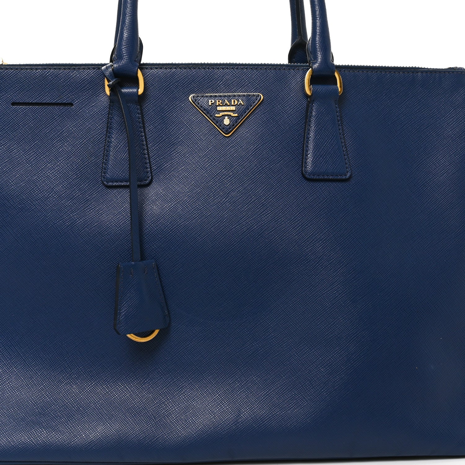 Prada Saffiano Large Galleria Double Zip Tote Bluette 6 of 8