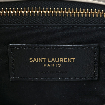 Saint Laurent Lambskin Quilted Toy Loulou Puffer Monogram Chain Satchel Crema Soft 5 of 14