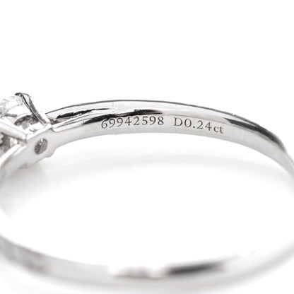 Tiffany Platinum Diamond .24ct Round Brilliant Harmony Engagement Ring 52 6 5 of 6