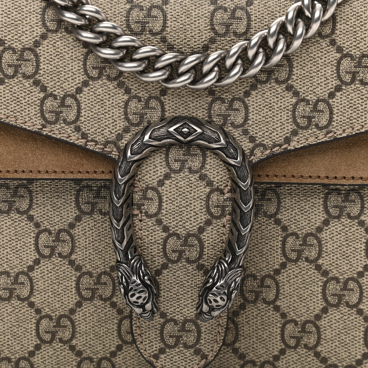 GG Supreme Monogram Mini Dionysus Shoulder Bag Taupe
