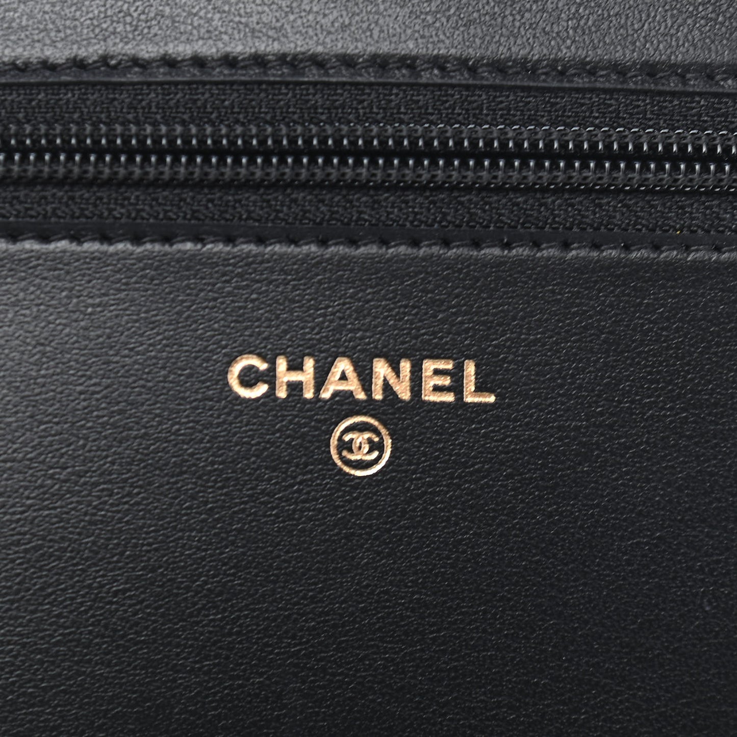 Caviar Quilted Vintage Mademoiselle Wallet On Chain WOC Black