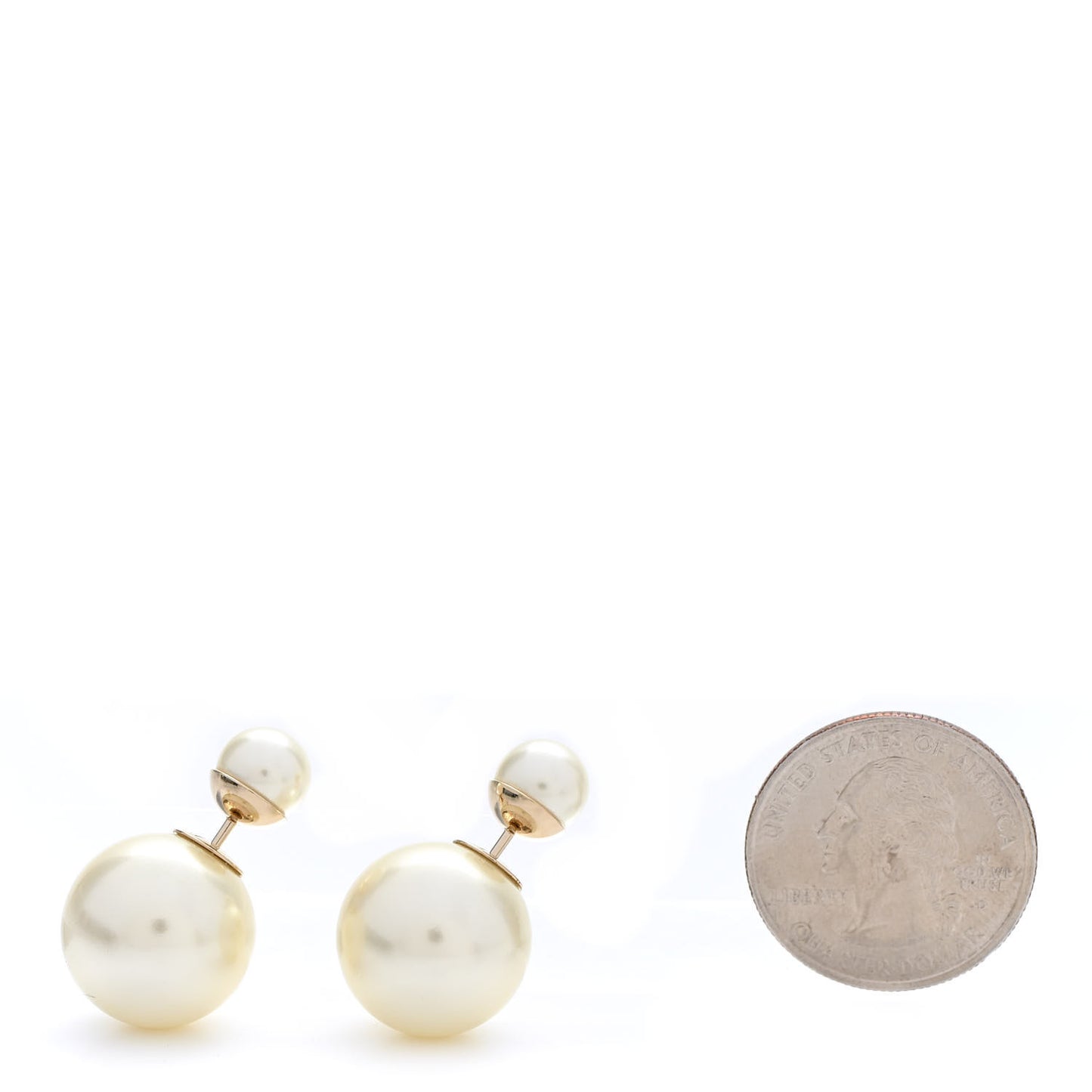 Pearl Mise En Dior Tribal Earrings Gold