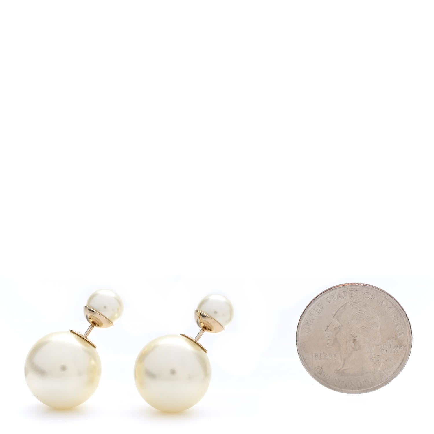 Christian Dior Pearl Mise En Dior Tribal Earrings Gold 2 of 5