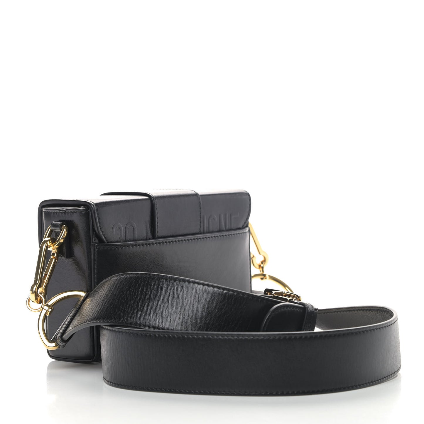 Box Calfskin 30 Montaigne Box Bag Black