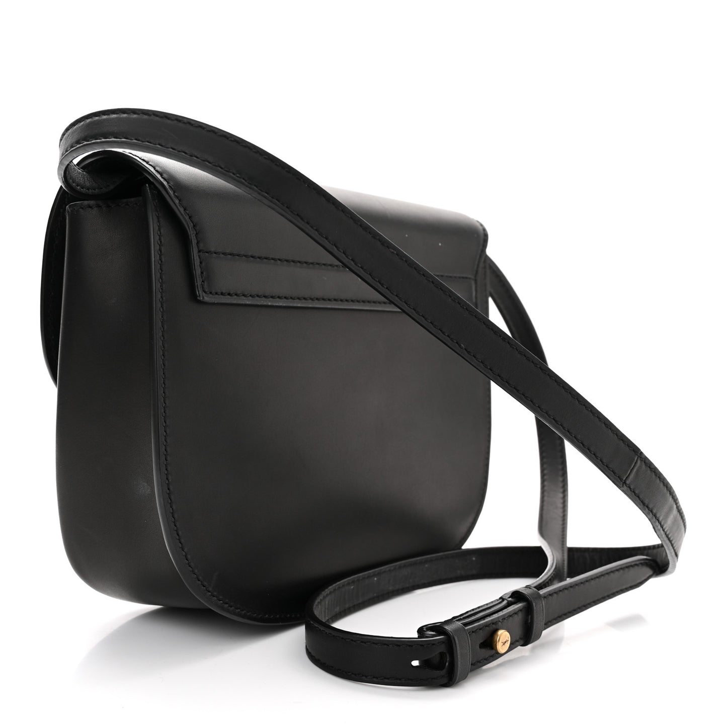 Smooth Calfskin Monogram Medium Kaia Satchel Black