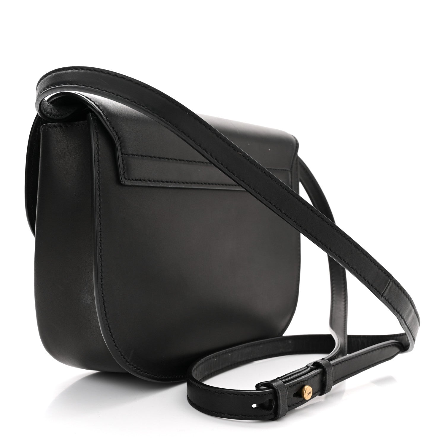 Saint Laurent Smooth Calfskin Monogram Medium Kaia Satchel Black 3 of 10