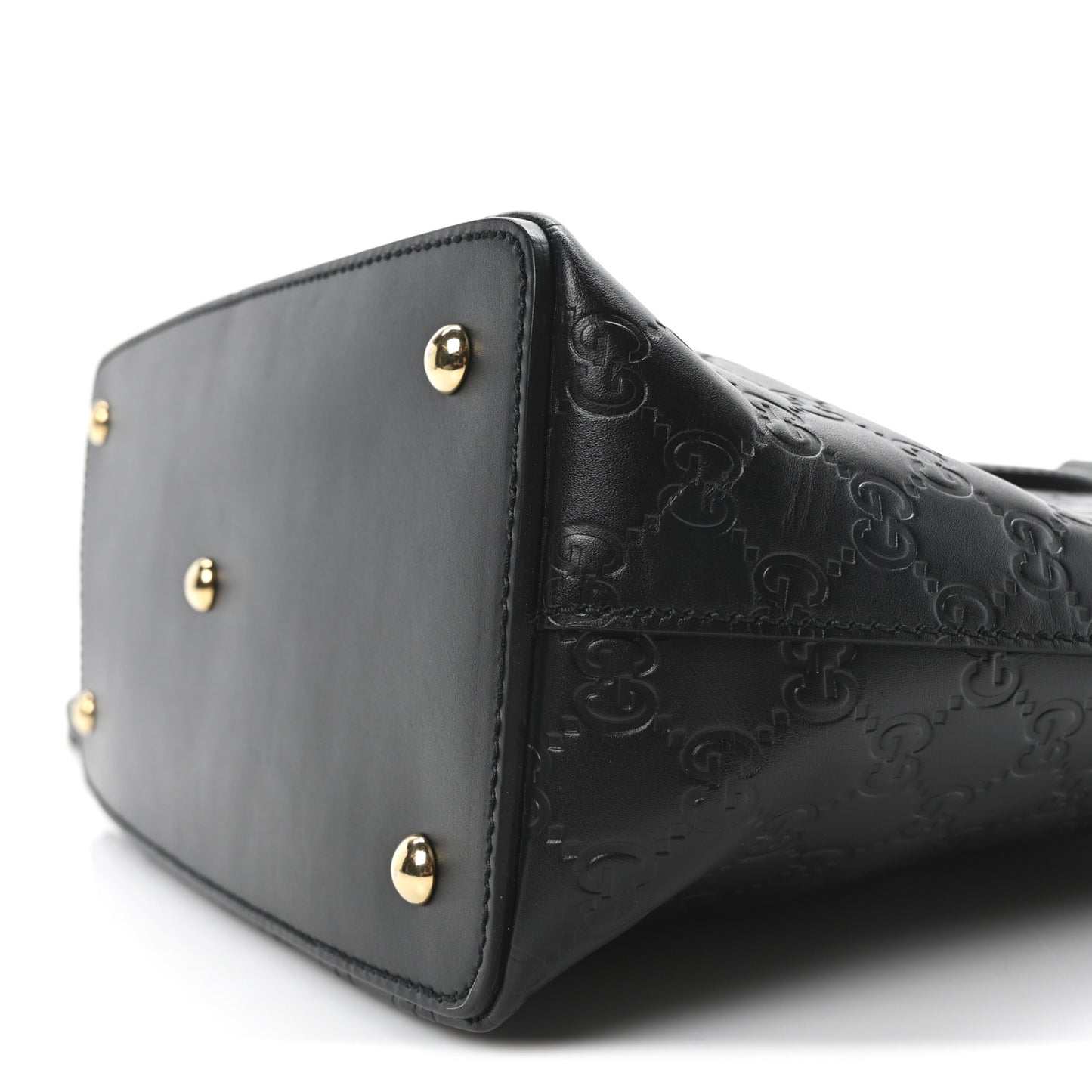 Guccissima Linea A Foldover Tote Black