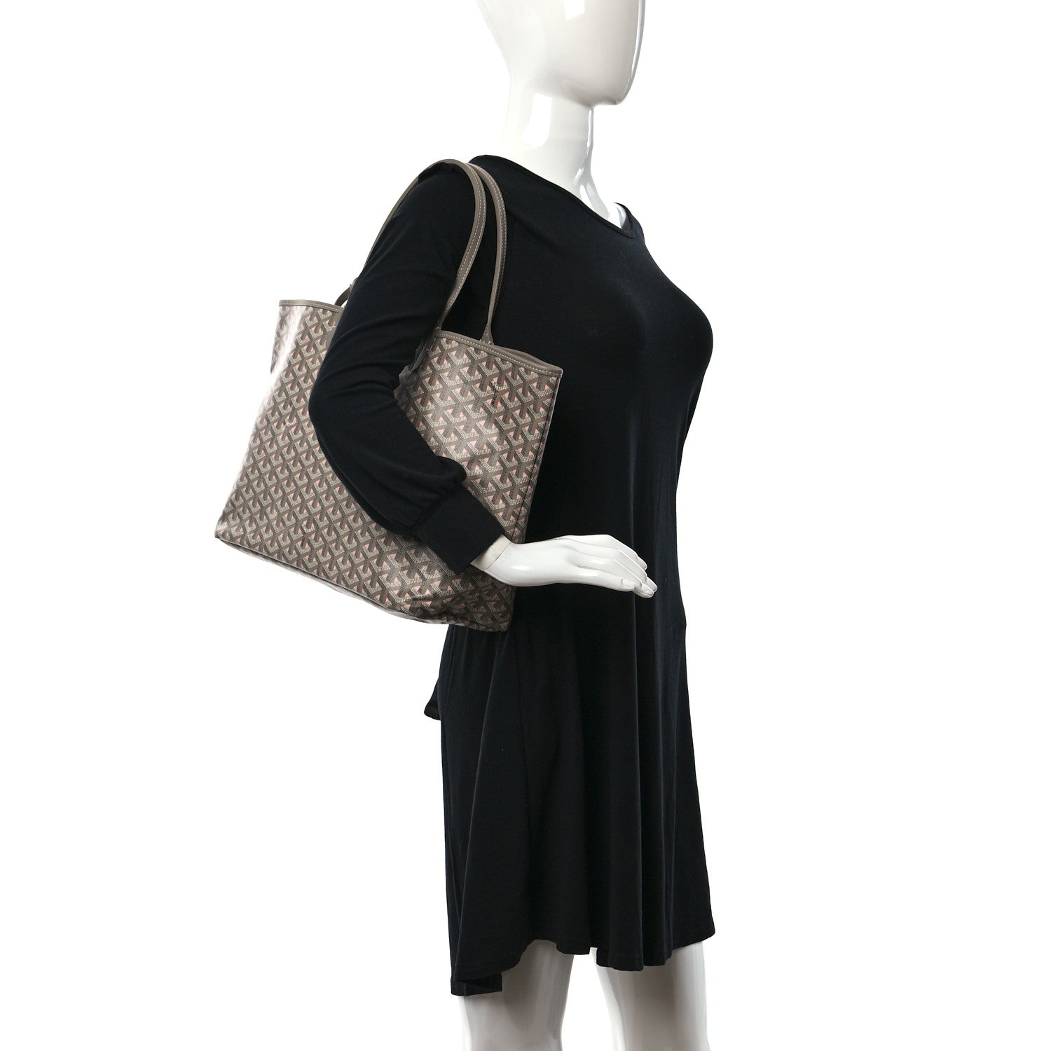 Goyard Goyardine Saint Louis Claire Voie PM Grege Powder Pink 2 of 8
