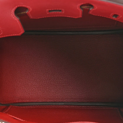 Hermes Veau Jonathan Birkin 25 Rouge Vif 5 of 10